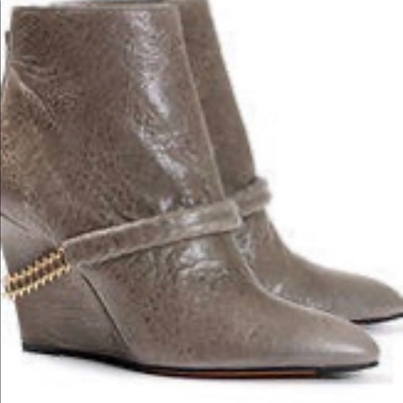 Givenchy gray wedge chain boots 37 - Picture 2 of 9